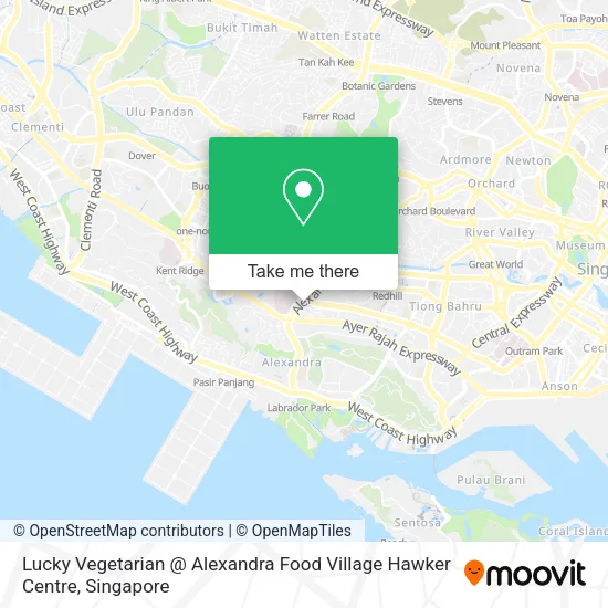Lucky Vegetarian @ Alexandra Food Village Hawker Centre map