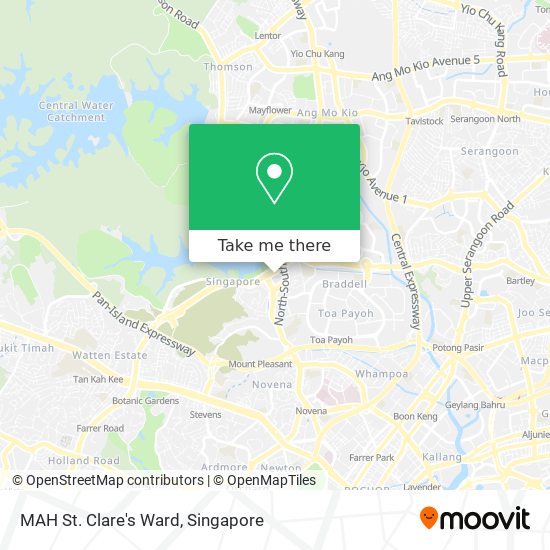 MAH St. Clare's Ward地图