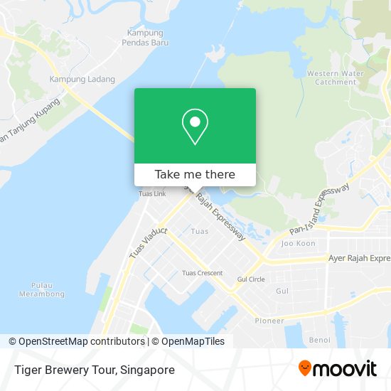 Tiger Brewery Tour map