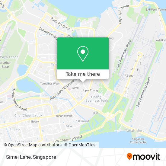 Simei Lane map