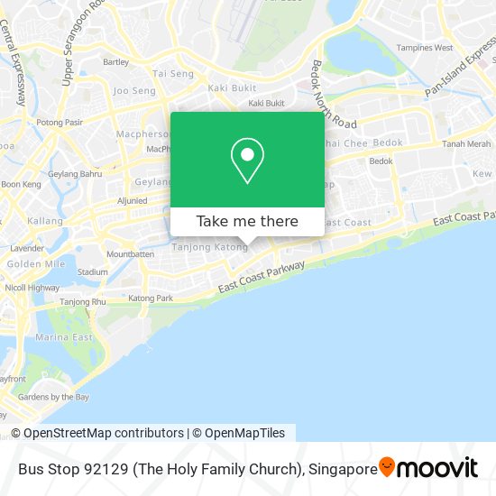Bus Stop 92129 (The Holy Family Church) map