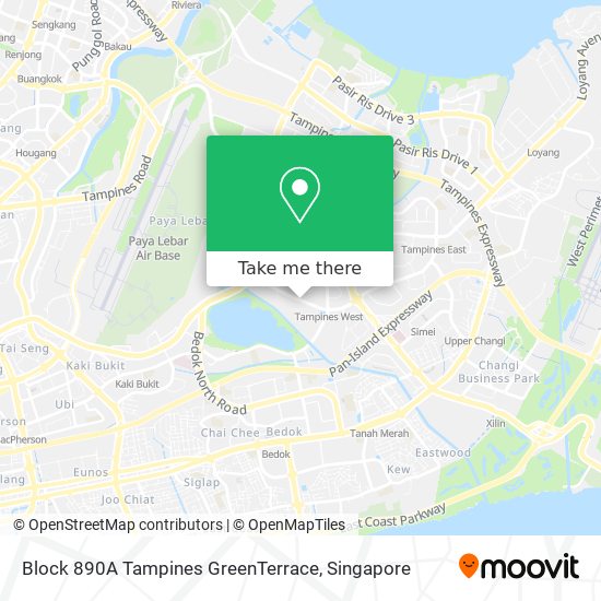 Block 890A Tampines GreenTerrace地图