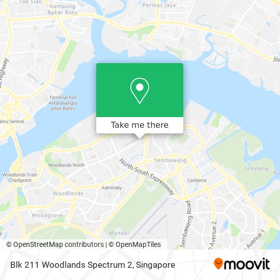 Blk 211 Woodlands Spectrum 2地图