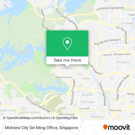 How to get to Midview City Sin Ming Office in Singapore by metro or bus