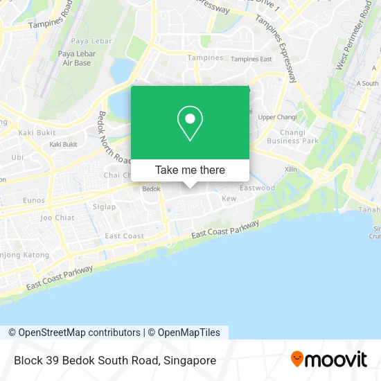 Block 39 Bedok South Road map