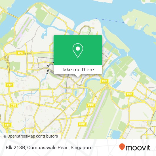 Blk 213B, Compassvale Pearl map