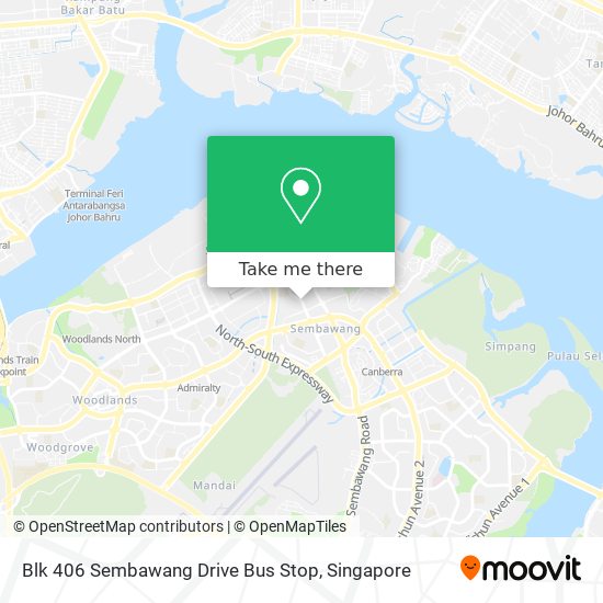 Blk 406 Sembawang Drive Bus Stop地图