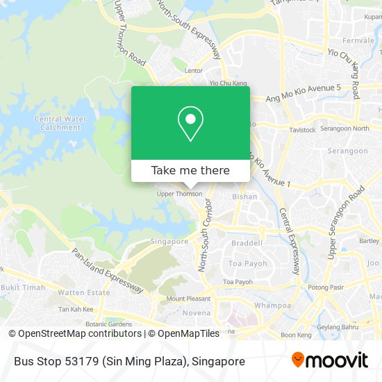 Bus Stop 53179 (Sin Ming Plaza) map