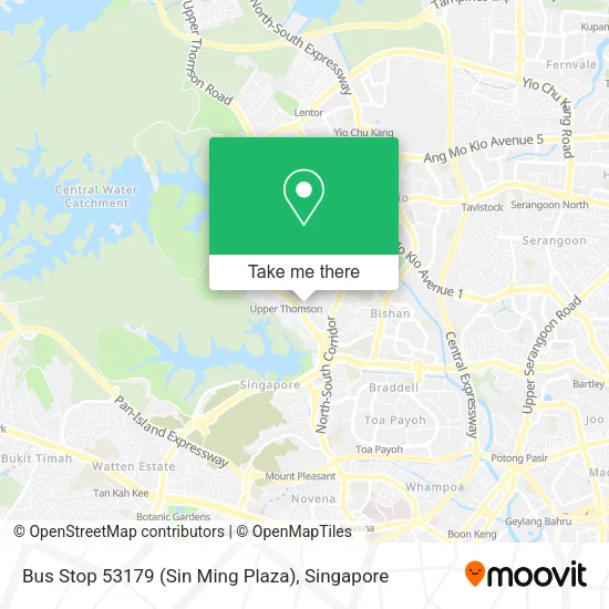 Bus Stop 53179 (Sin Ming Plaza) map