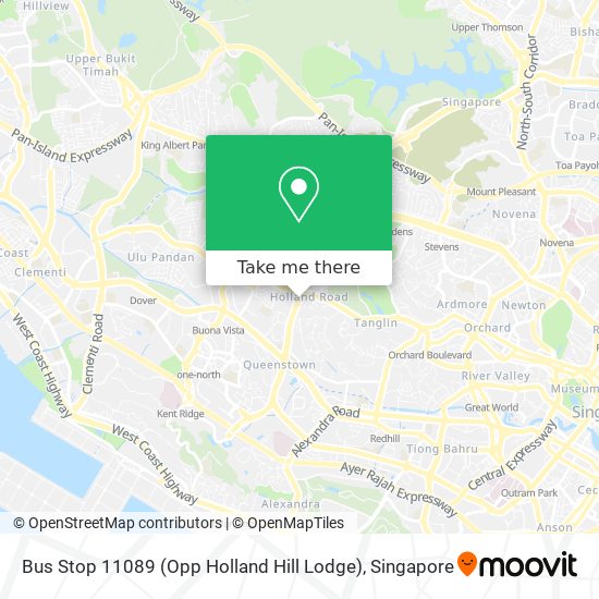 Bus Stop 11089 (Opp Holland Hill Lodge)地图