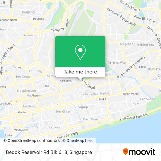 Bedok Reservoir Rd  Blk 618地图