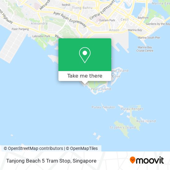 Tanjong Beach 5 Tram Stop map