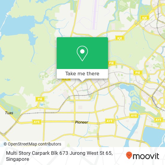 Multi Story Carpark Blk 673 Jurong West St 65 map