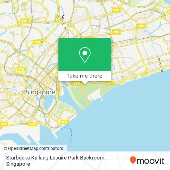 Starbucks Kallang Lesuire Park Backroom map