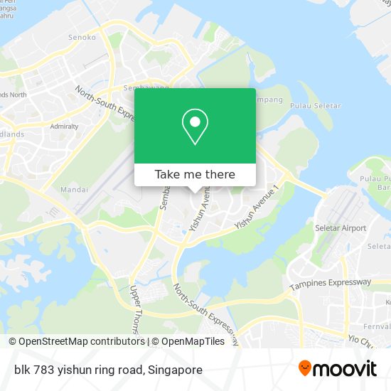 blk 783 yishun ring road地图