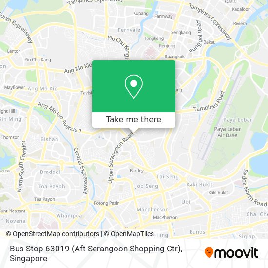 Bus Stop 63019 (Aft Serangoon Shopping Ctr) map