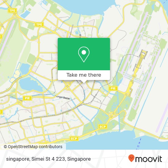singapore, Simei St 4 223 map