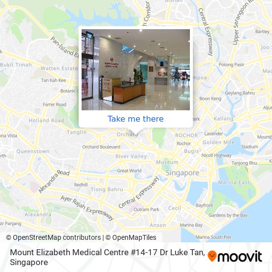 Mount Elizabeth Medical Centre #14-17 Dr Luke Tan地图