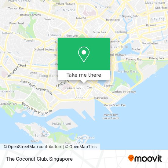 The Coconut Club map