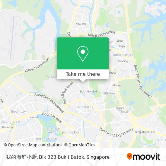 我的海鲜小厨, Blk 323 Bukit Batok map