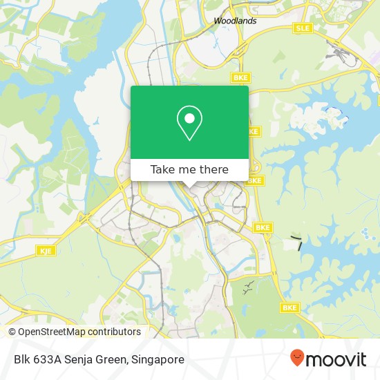 Blk 633A Senja Green map