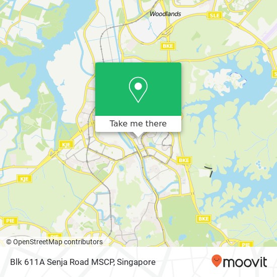 Blk 611A Senja Road MSCP map