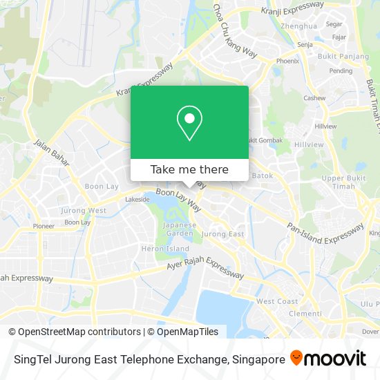 SingTel Jurong East Telephone Exchange map