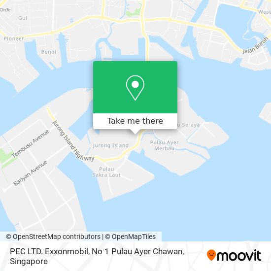 PEC LTD. Exxonmobil, No 1 Pulau Ayer Chawan map