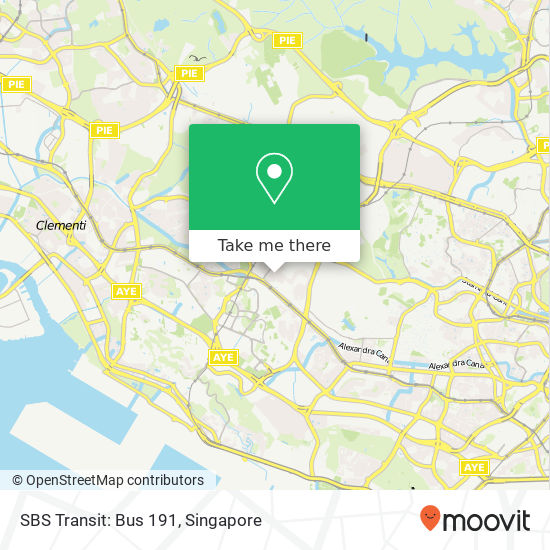 SBS Transit: Bus 191 map