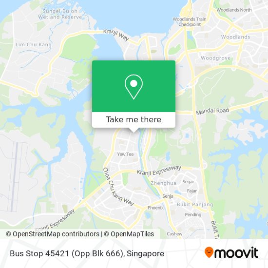 Bus Stop 45421 (Opp Blk 666) map