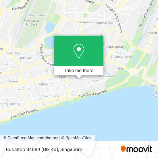 Bus Stop 84089 (Blk 40) map