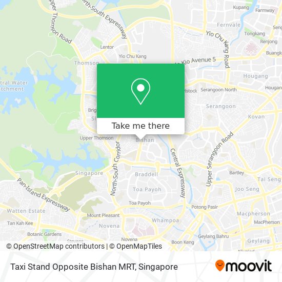 Taxi Stand Opposite Bishan MRT map