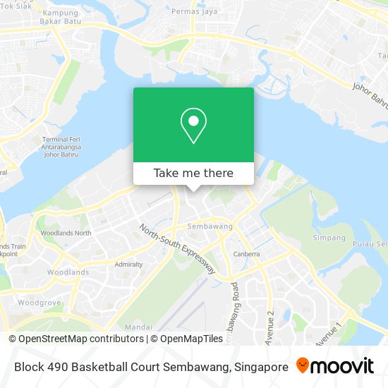 Block 490 Basketball Court Sembawang地图