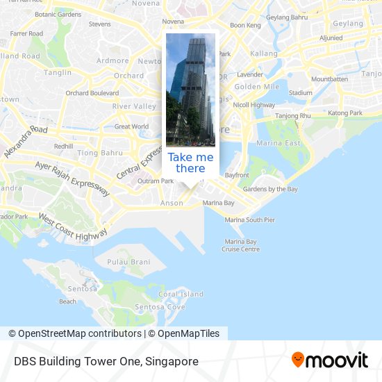 DBS Building Tower One map