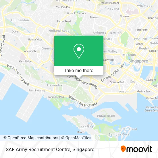 SAF Army Recruitment Centre map