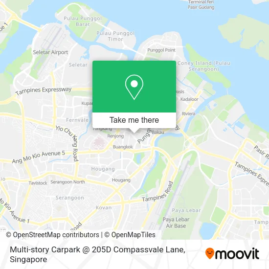 Multi-story Carpark @ 205D Compassvale Lane地图