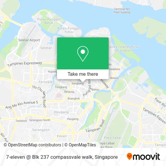 7-eleven @ Blk 237 compassvale walk地图