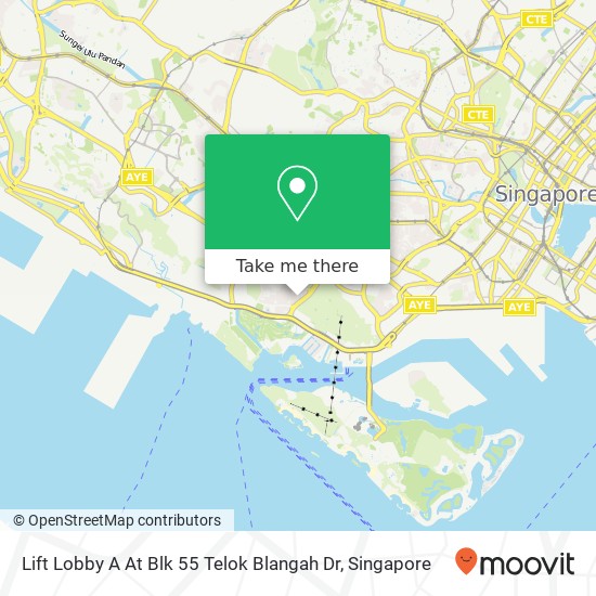 Lift Lobby A At Blk 55 Telok Blangah Dr map