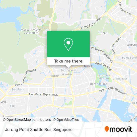 Jurong Point Shuttle Bus map