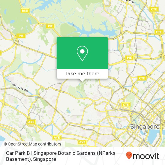 Car Park B | Singapore Botanic Gardens (NParks Basement) map