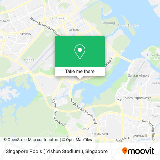 Singapore Pools ( Yishun Stadium ) map
