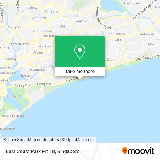 East Coast Park Pit 1B地图