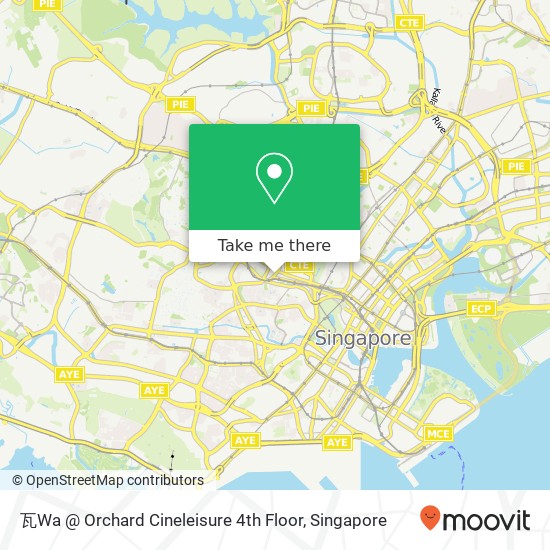 瓦Wa @ Orchard Cineleisure 4th Floor地图