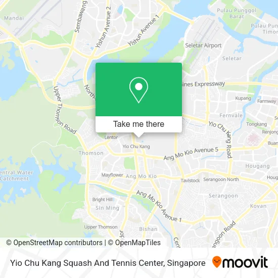 Yio Chu Kang Squash And Tennis Center地图