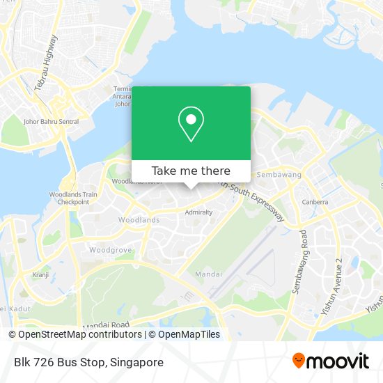Blk 726 Bus Stop map