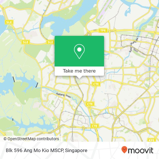 Blk 596 Ang Mo Kio MSCP map