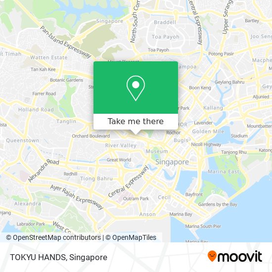 TOKYU HANDS map