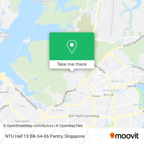 NTU Hall 13 Blk 64-06 Pantry map