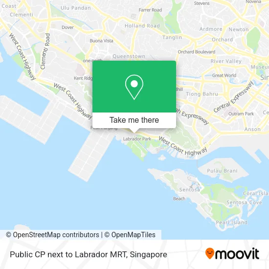 Public CP next to Labrador MRT map