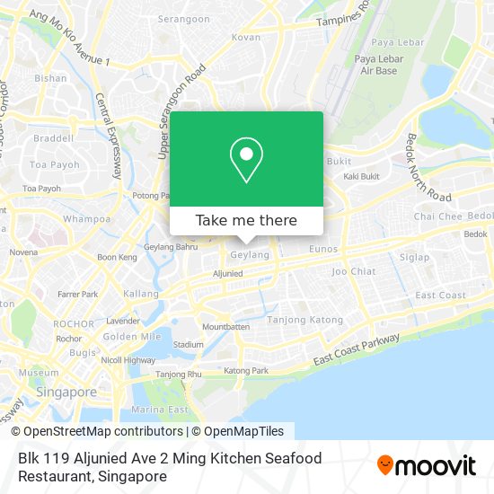 Blk 119 Aljunied Ave 2 Ming Kitchen Seafood Restaurant map